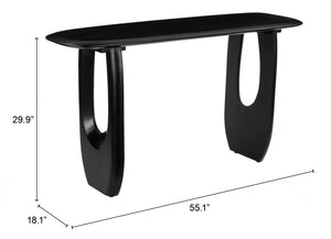 Arasan Console Table Black - Elite Maison