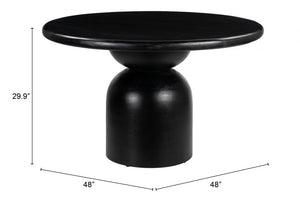 Hals Dining Table Black - Elite Maison