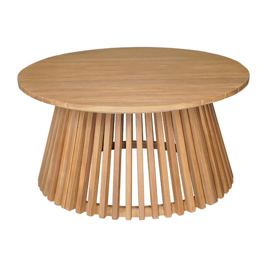Zuo Zahara natural coffee table with a sleek, modern wooden design perfect for contemporary living room decor.