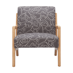 Runa Accent Chair Gray & Natural - Elite Maison