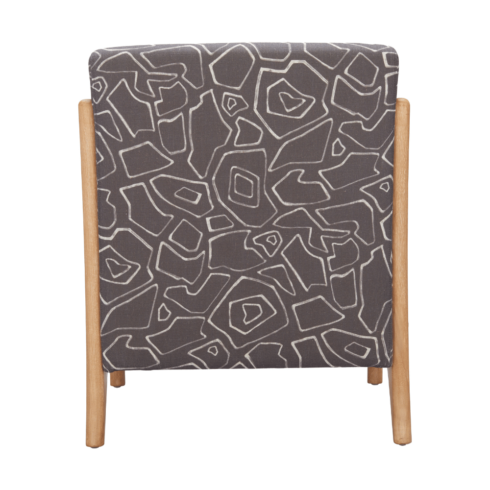 Runa Accent Chair Gray & Natural - Elite Maison