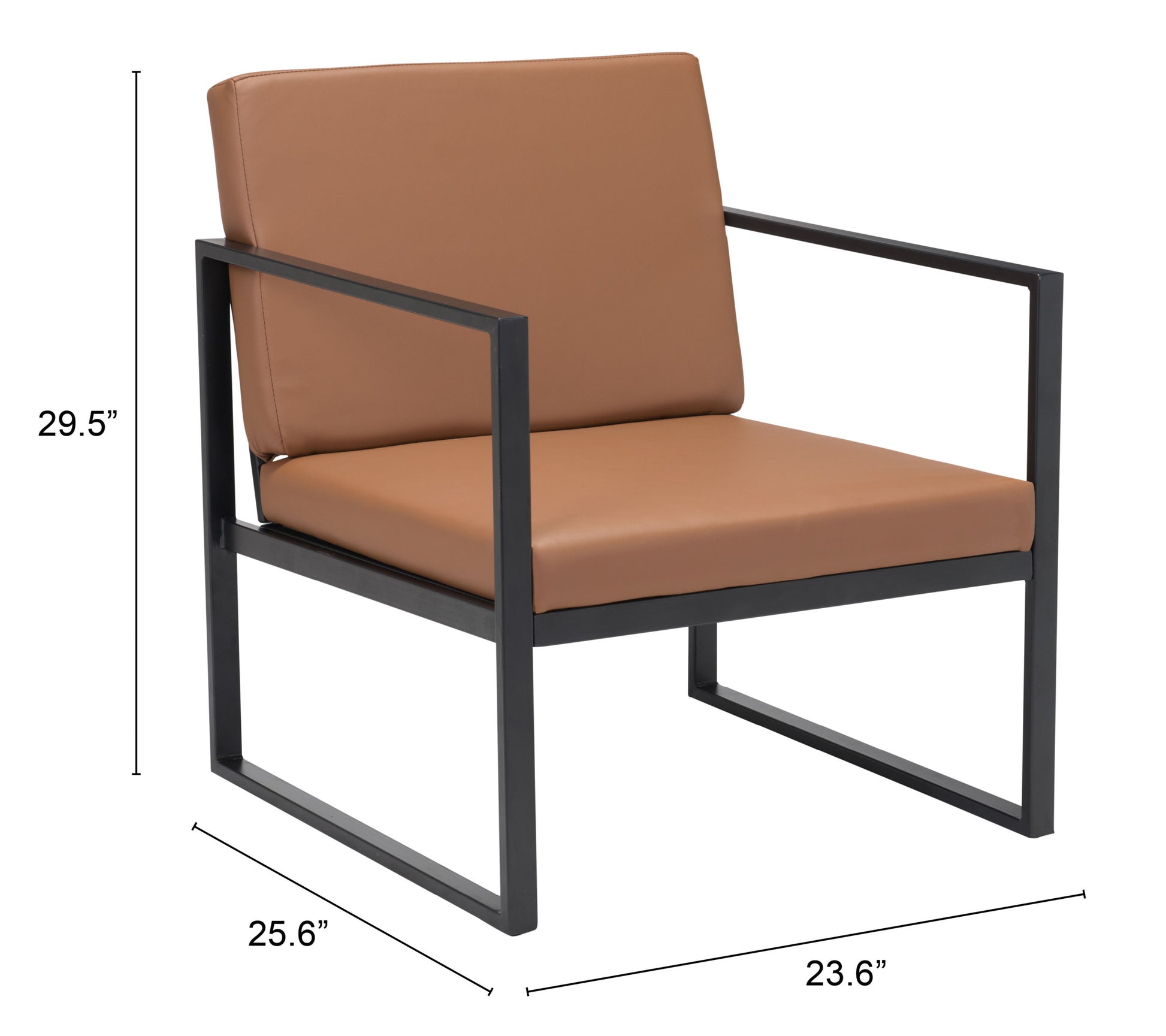 Claremont Arm Chair Brown - Elite Maison