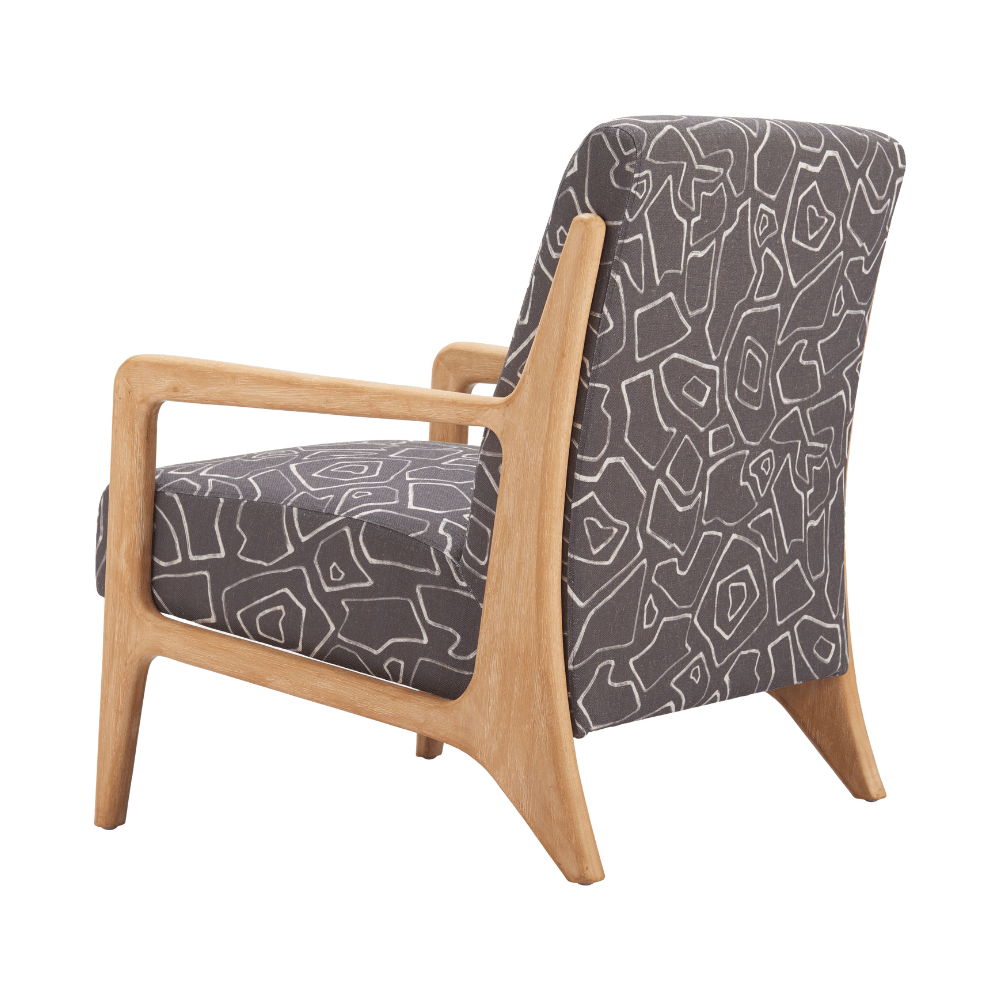 Runa Accent Chair Gray & Natural - Elite Maison