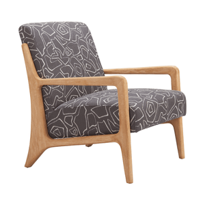 Runa Accent Chair Gray & Natural - Elite Maison
