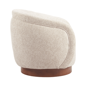 Vinta Swivel Chair Beige - Elite Maison