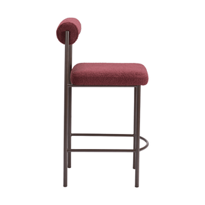 Livorno Counter Stool Red & Bronze - Set of 2