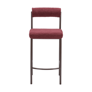 Livorno Counter Stool Red & Bronze - Set of 2