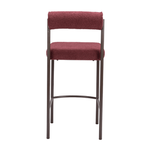 Livorno Counter Stool Red & Bronze - Set of 2