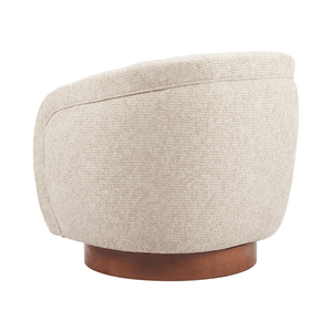 Vinta Swivel Chair Beige - Elite Maison