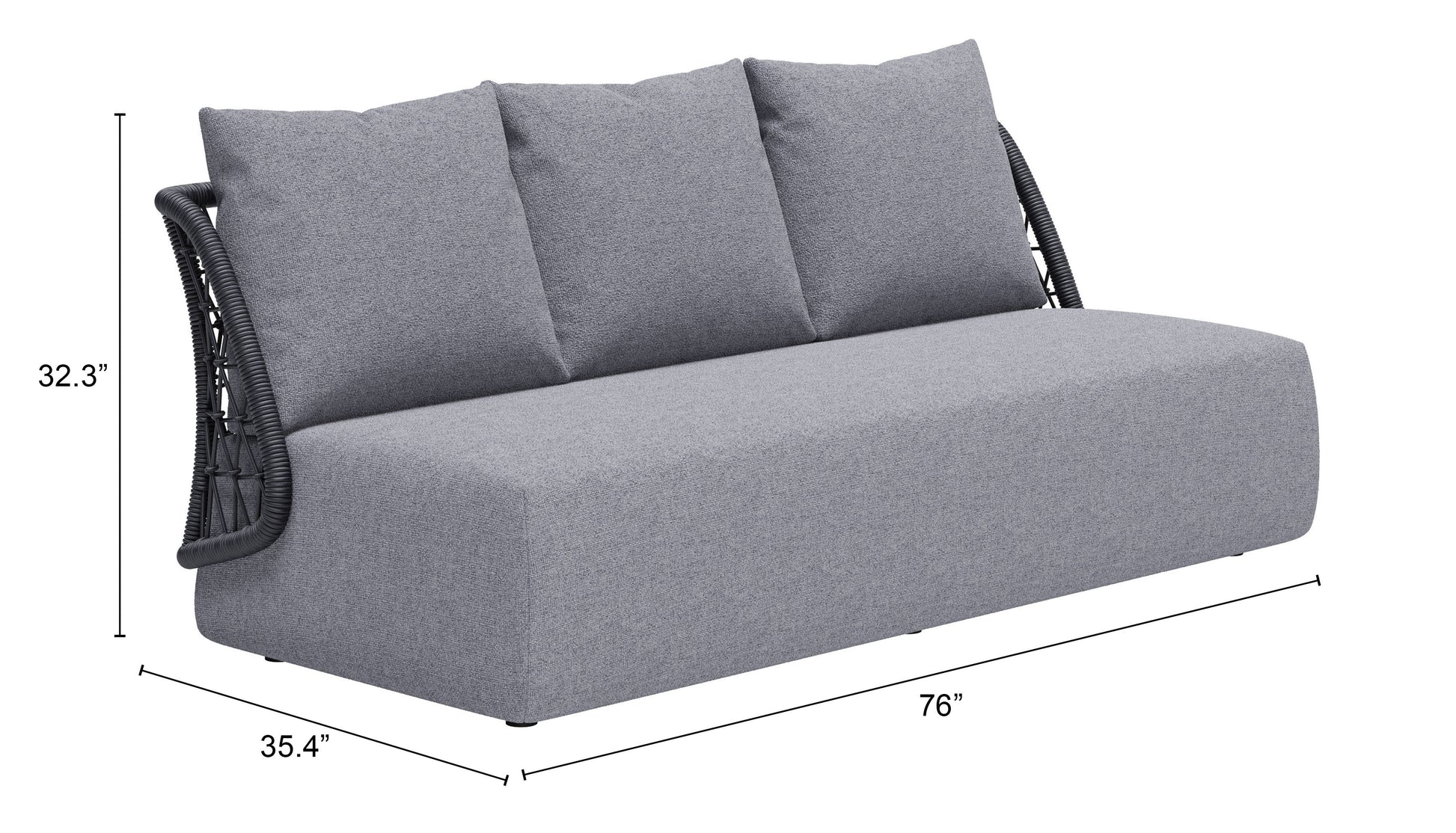 Mekan Sofa Gray - Elite Maison