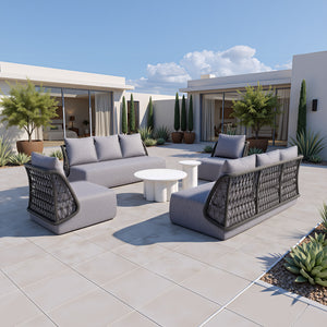 Palmier Coffee Table White - Elite Maison