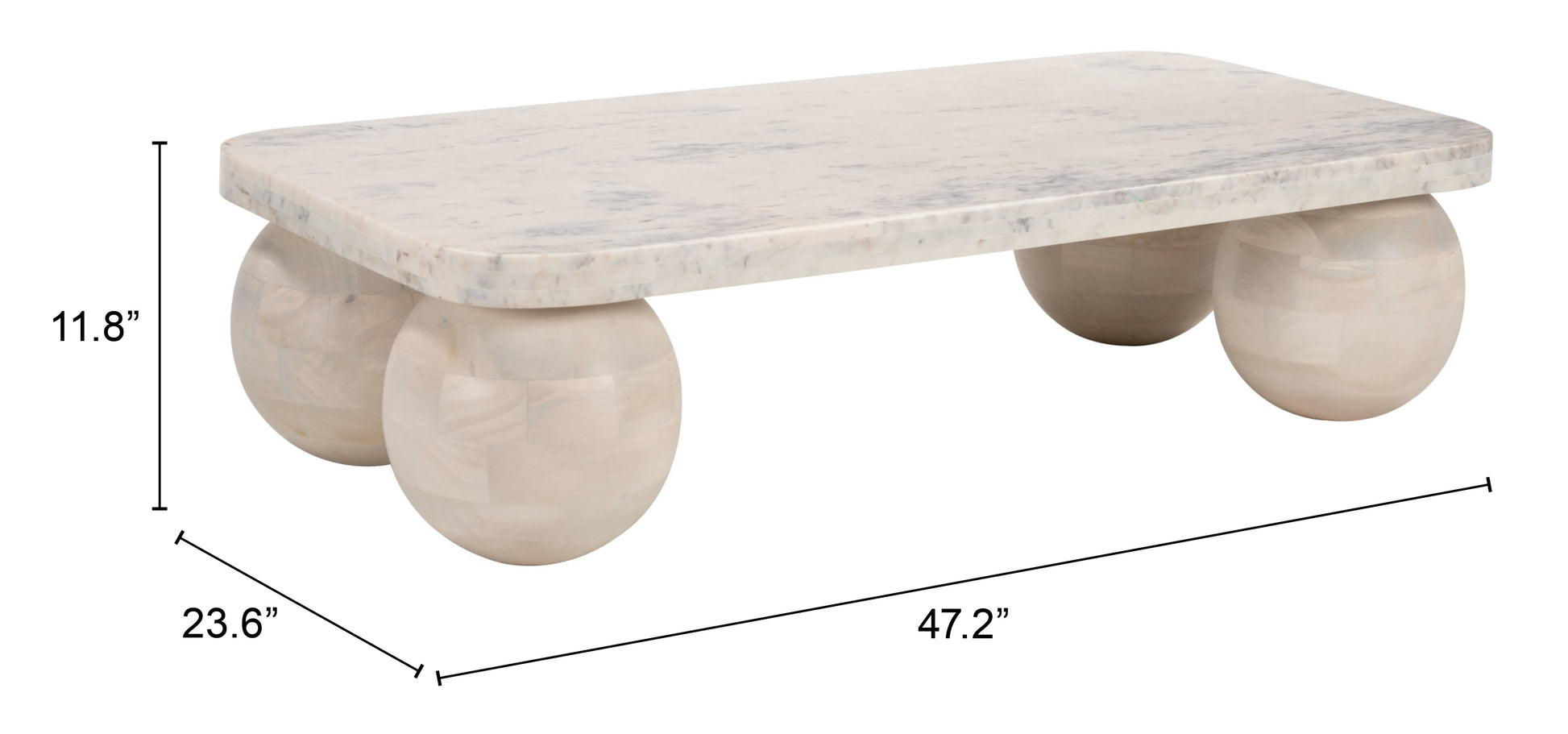 Camakat Coffee Table Natural - Elite Maison