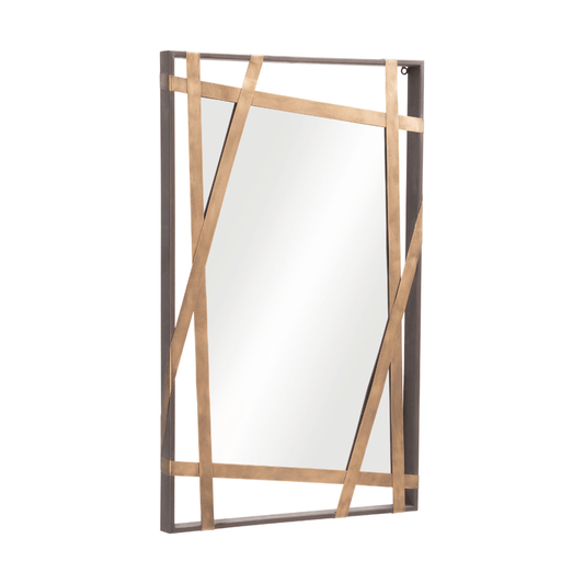 Tolix Mirror Antique Gold & Black