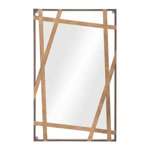 Tolix Mirror Antique Gold & Black