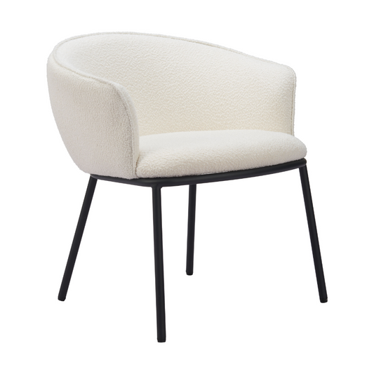Essen Dining Chair Ivory - Elite Maison