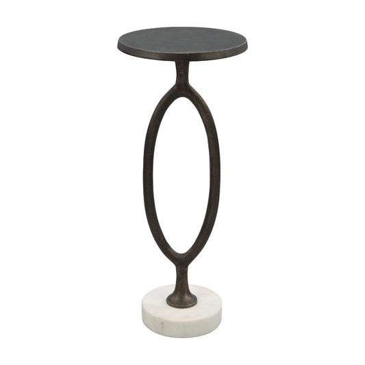 Bronze Bonita accent table by Zuo with a sleek design and modern silhouette, perfect for any living space.