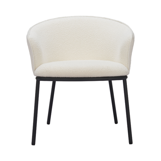 Essen Dining Chair Ivory - Elite Maison