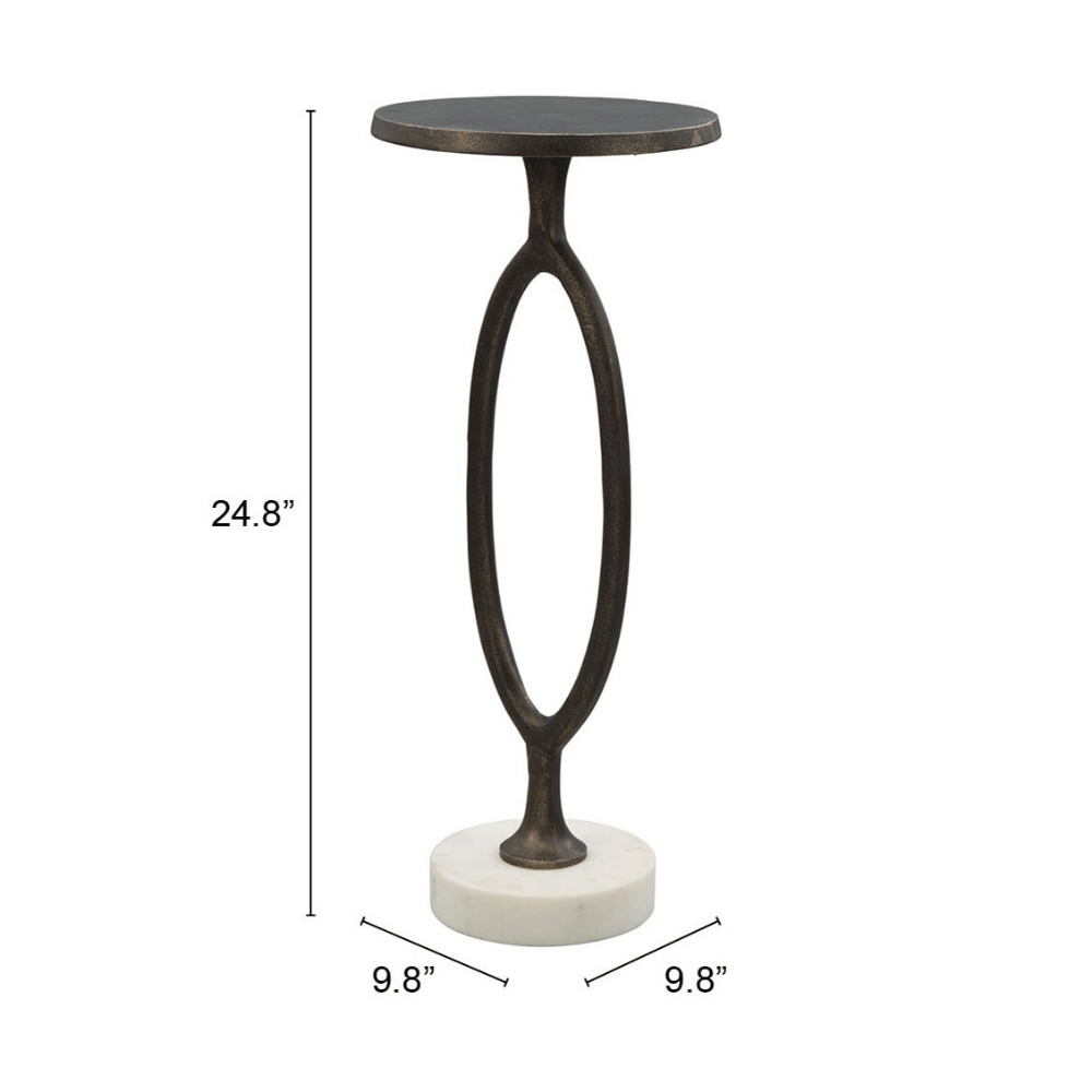 Bonita Accent Table Bronze - Elite Maison