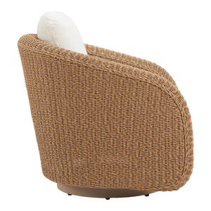 Solara Swivel Chair Ivory - Elite Maison