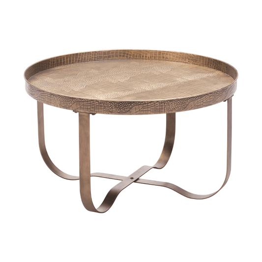 Brass Vannes coffee table by Zuo featuring a sleek design and modern aesthetic, ideal for contemporary living spaces.