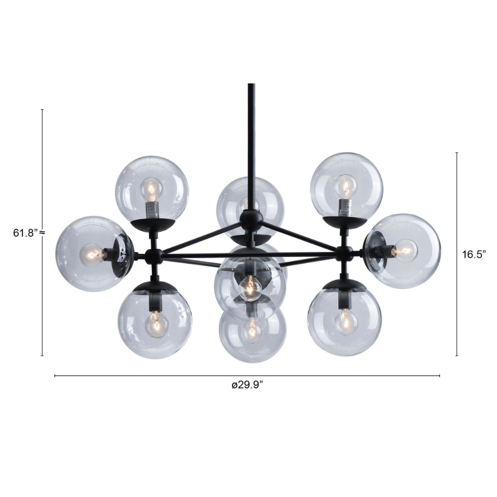Belfast Ceiling Lamp Black - Elite Maison
