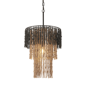 Bizu Ceiling Lamp Black & Beige - Elite Maison