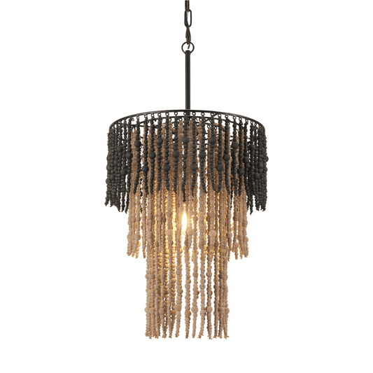 Bizu Ceiling Lamp Black & Beige - Elite Maison