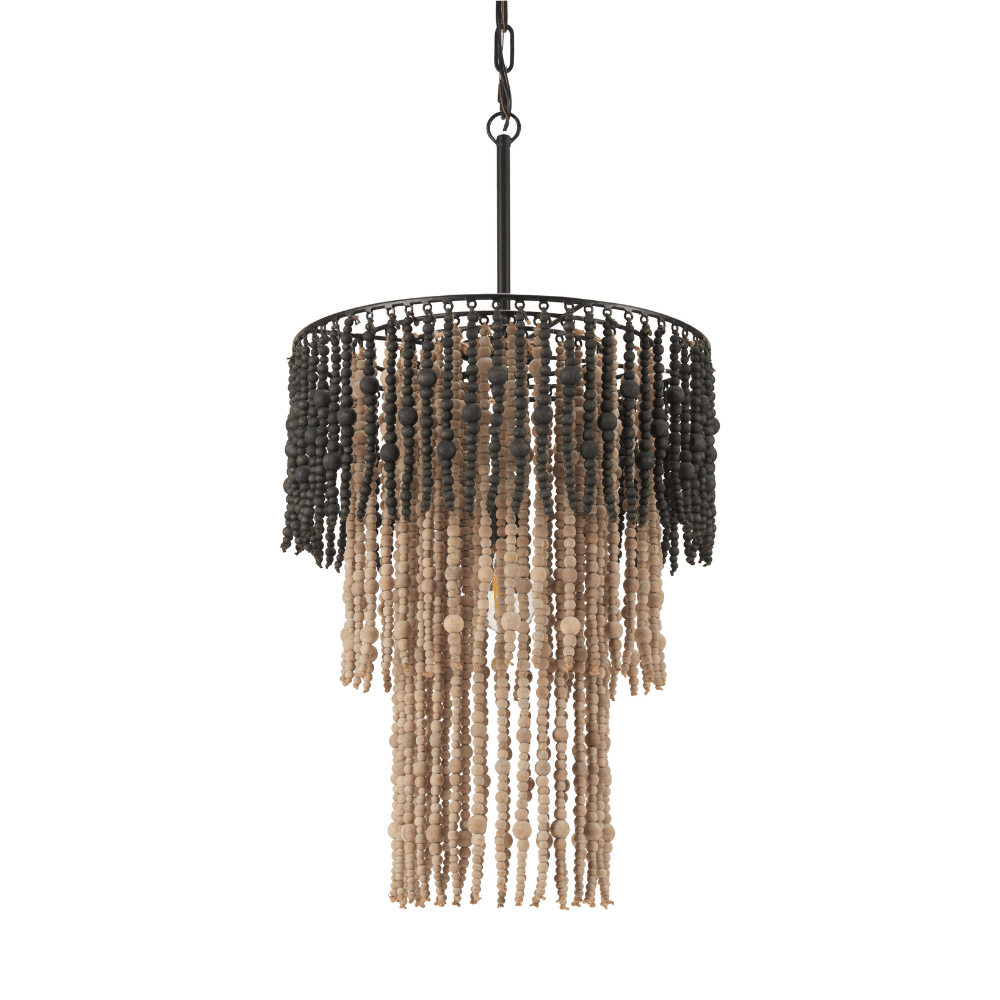 Bizu Ceiling Lamp Black & Beige - Elite Maison