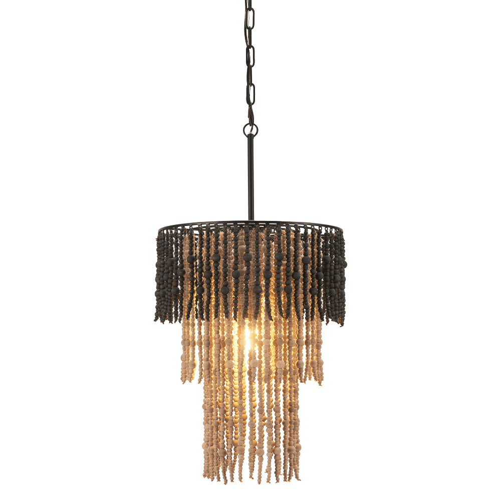 Bizu Ceiling Lamp Black & Beige - Elite Maison