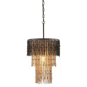 Bizu Ceiling Lamp Black & Beige - Elite Maison