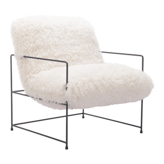 Pelut Accent Chair White - Elite Maison