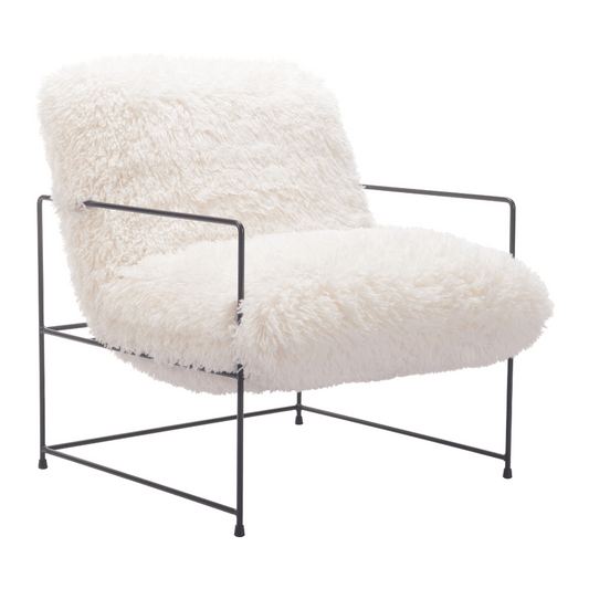 Pelut Accent Chair White - Elite Maison