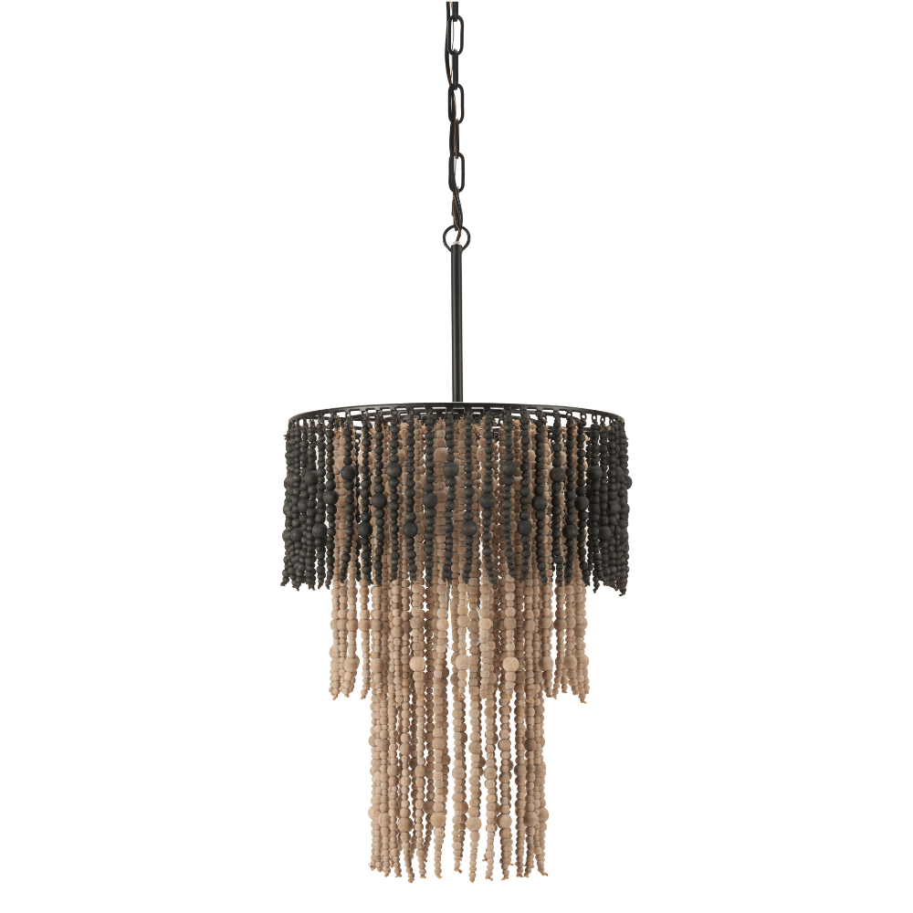 Bizu Ceiling Lamp Black & Beige - Elite Maison
