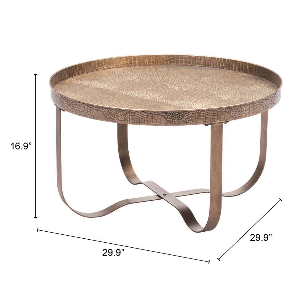 Vannes Coffee Table Brass