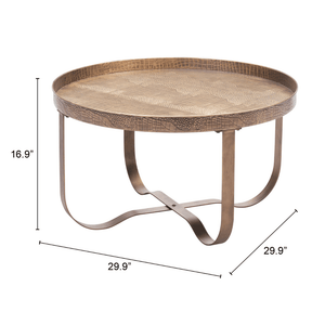 Vannes Coffee Table Brass