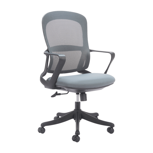 Gray Zuo Delo Office Chair with ergonomic design and plush cushioning, ideal for modern workspace comfort.
