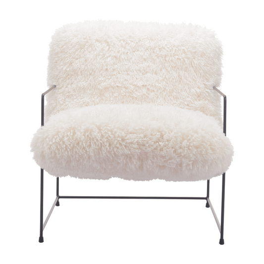 Pelut Accent Chair White - Elite Maison