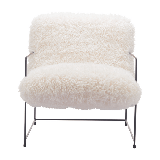 Pelut Accent Chair White - Elite Maison