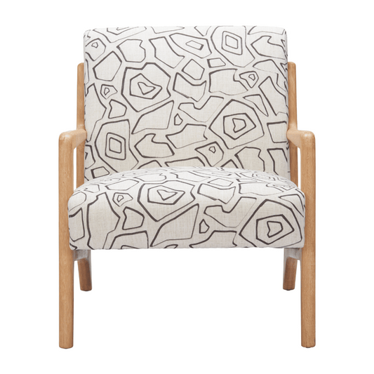 Runa Accent Chair Beige & Natural - Elite Maison