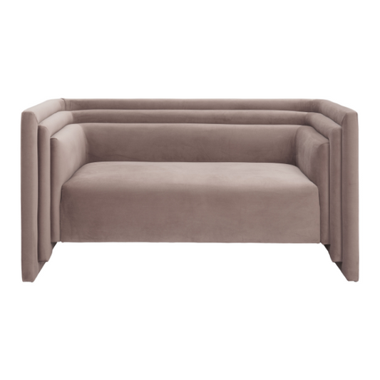 Trippel Loveseat Taupe - Elite Maison