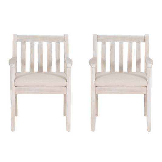 Svana Natural Armed Dining Chair 2pc