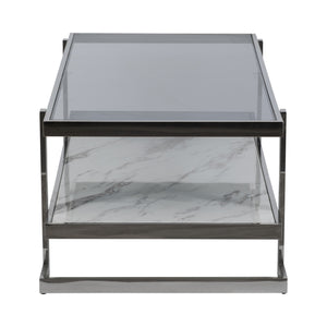 Metal/marble Glass, Coffee Table