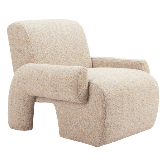Rura Accent Chair Heathered Beige - Elite Maison