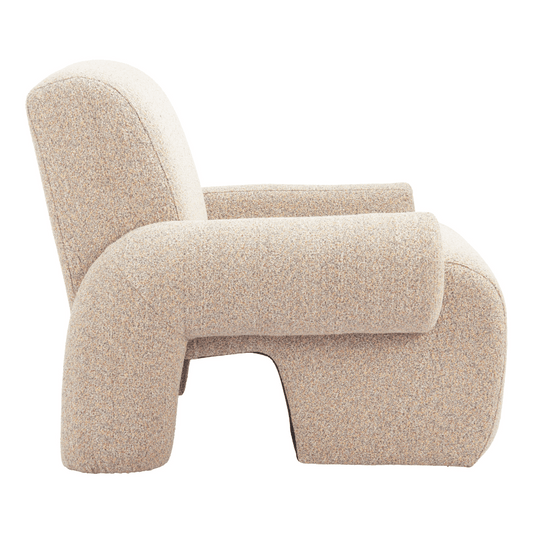 Rura Accent Chair Heathered Beige - Elite Maison