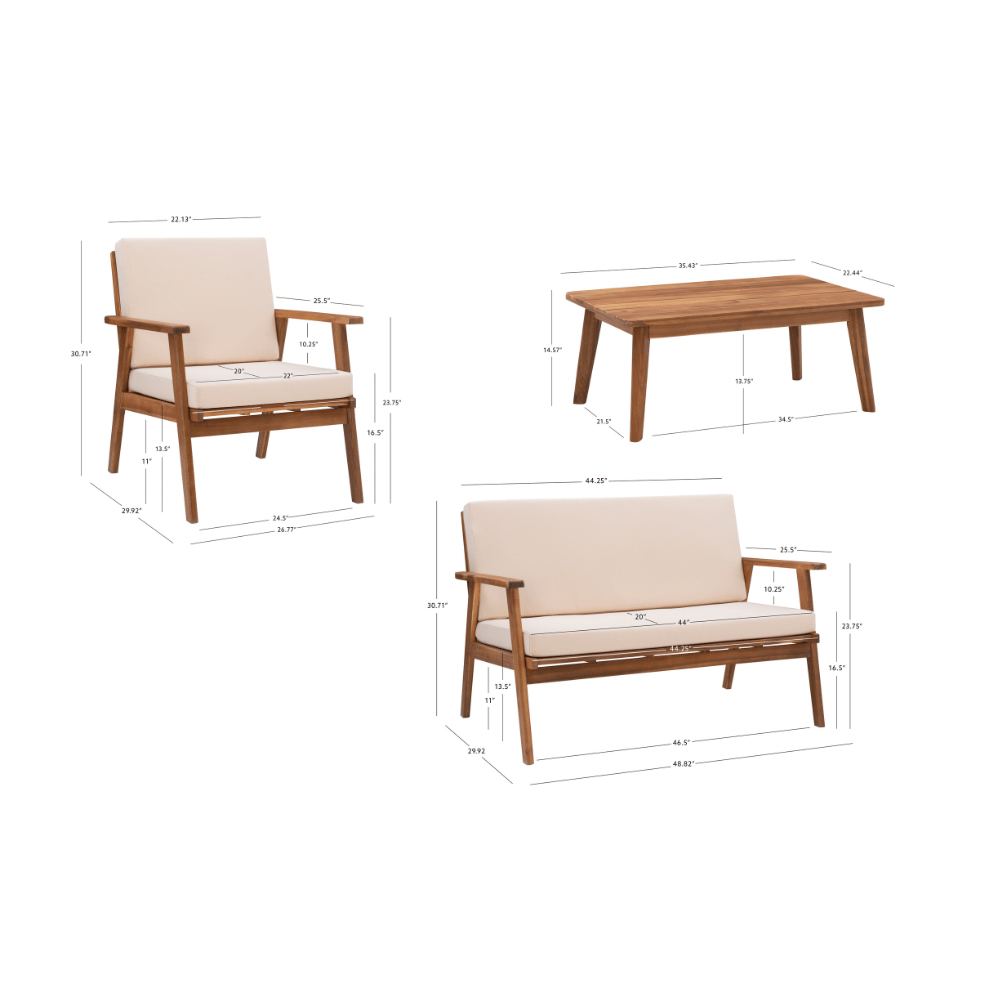 Cosgrove Patio Chat Set - Elite Maison