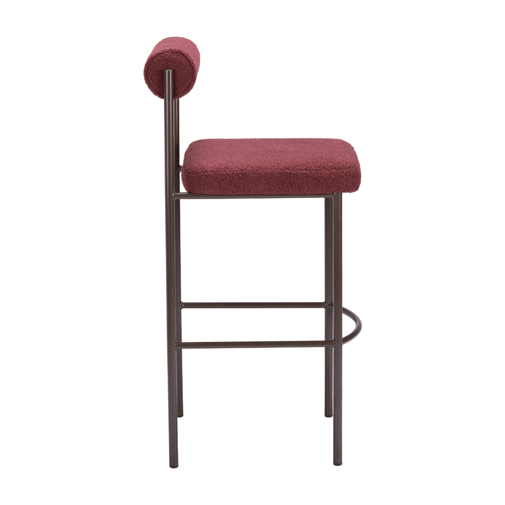 Livorno Barstool Red & Bronze - Set of 2
