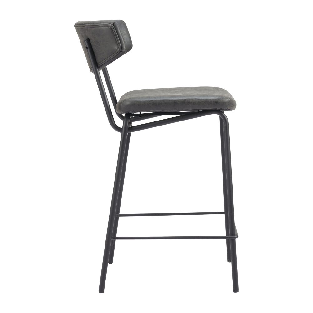 Charon Counter Stool Vintage Black - Set of 2