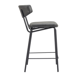 Charon Counter Stool Vintage Black - Set of 2