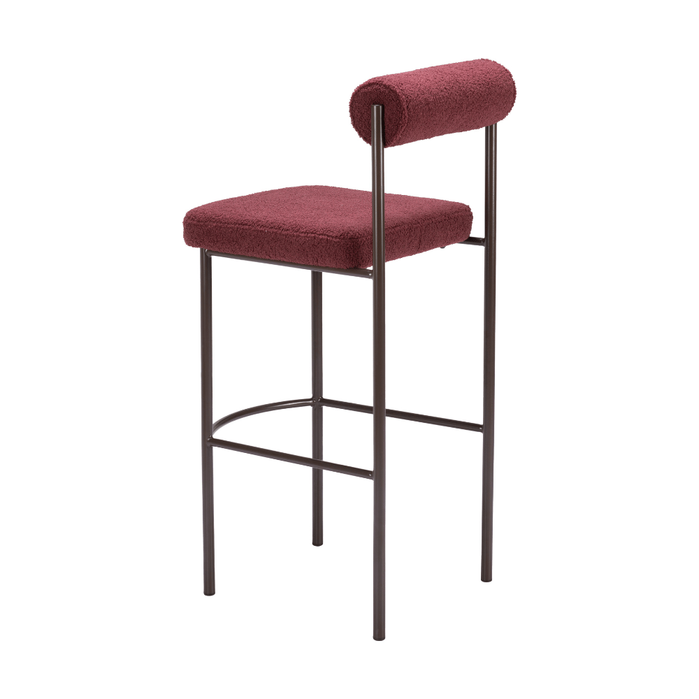 Livorno Barstool Red & Bronze - Set of 2