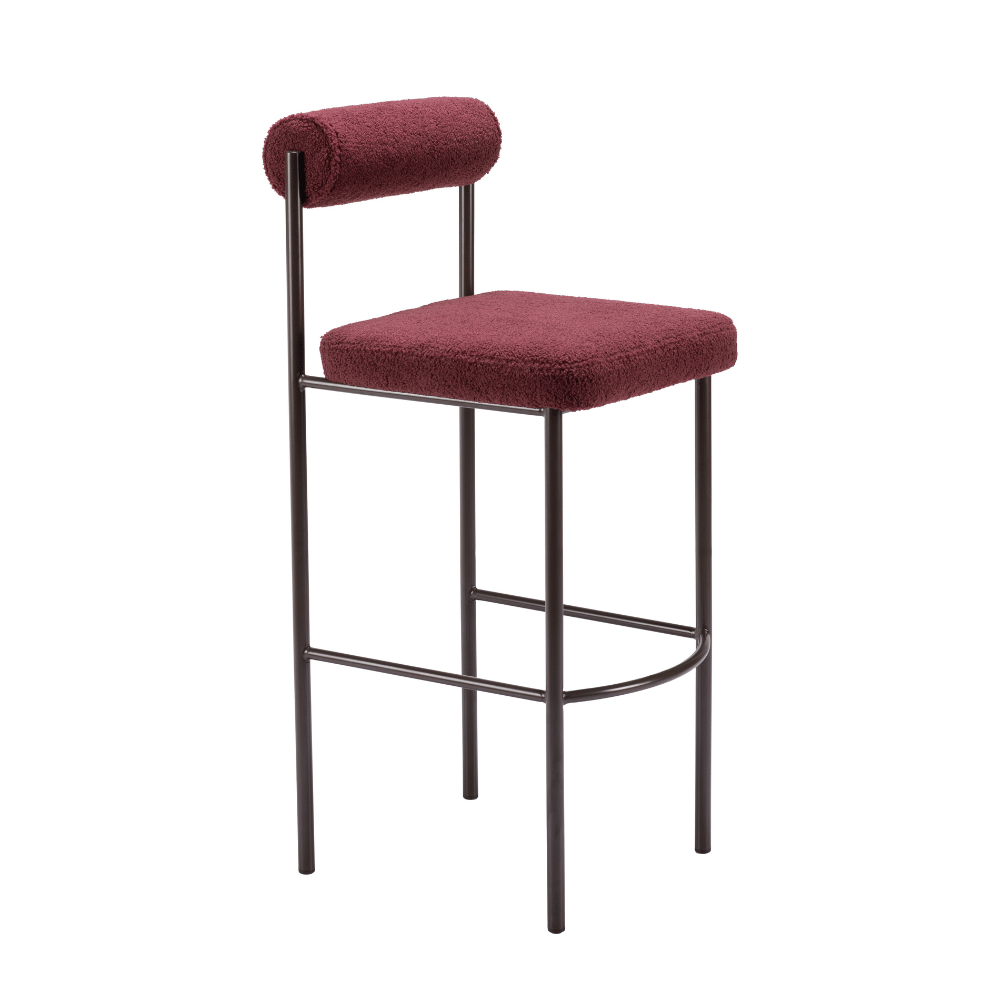 Livorno Barstool Red & Bronze - Set of 2